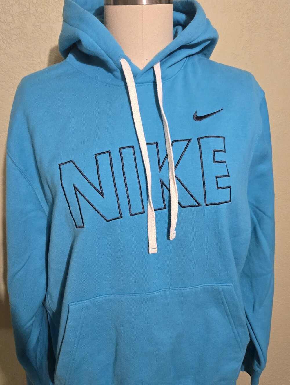 Nike Turquoise Pullover Hoodie with Black Logo
